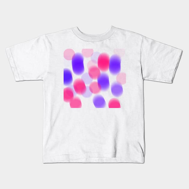 Colorful watercolor abstract circle art Kids T-Shirt by Artistic_st